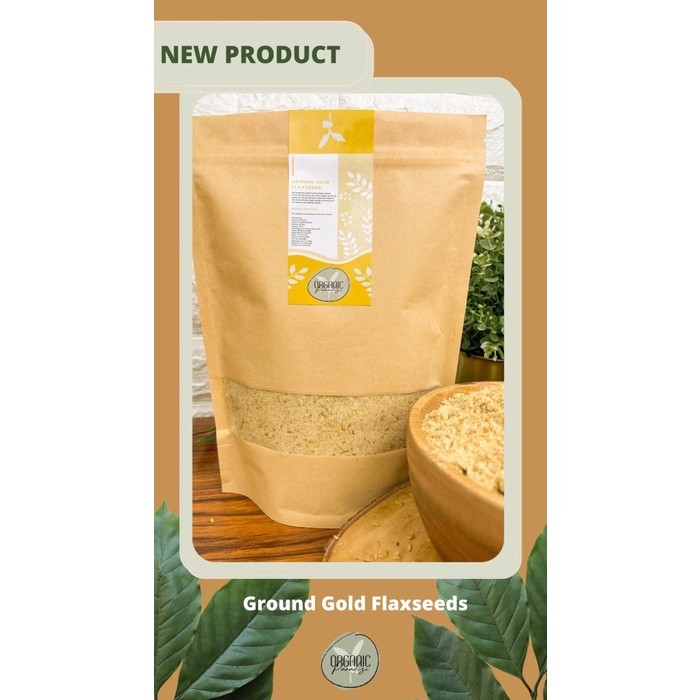 Ground Golden Flaxseed 500g Seed Powder For Baking And Smoothie Mixes