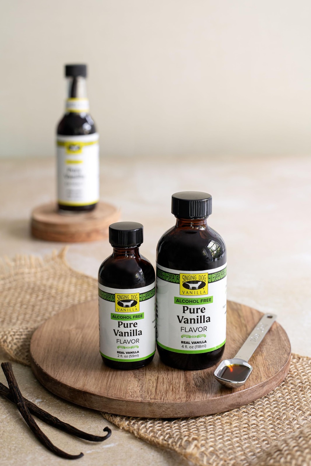 Pure Vanilla Flavor, Alcohol-Free, 2 fl oz – Real Vanilla Beans, Glycerin-Bas…