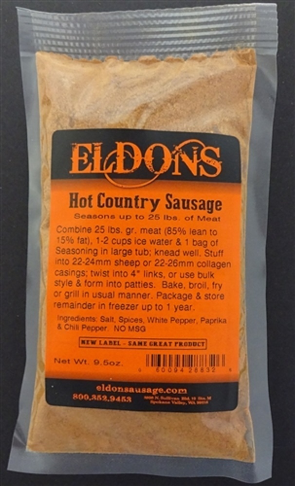 Hot Country Breakfast Sausage Seasoning Seasons 25 lbs. of Meat # 8832