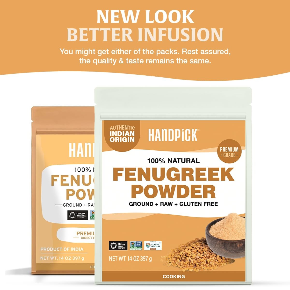 Fenugreek Powder 397g Non-GMO Gluten-Free Raw Methi Seeds from India Cooking