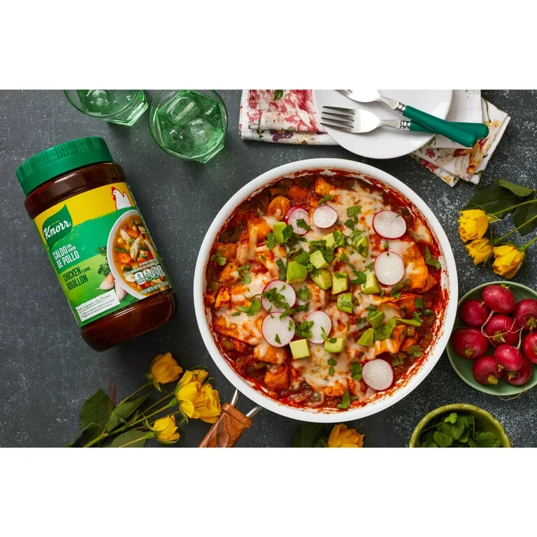 6 Jars Knorr Powdered Chicken Bouillon Granulated Mix Size 15.9 oz Each (6 Pack)