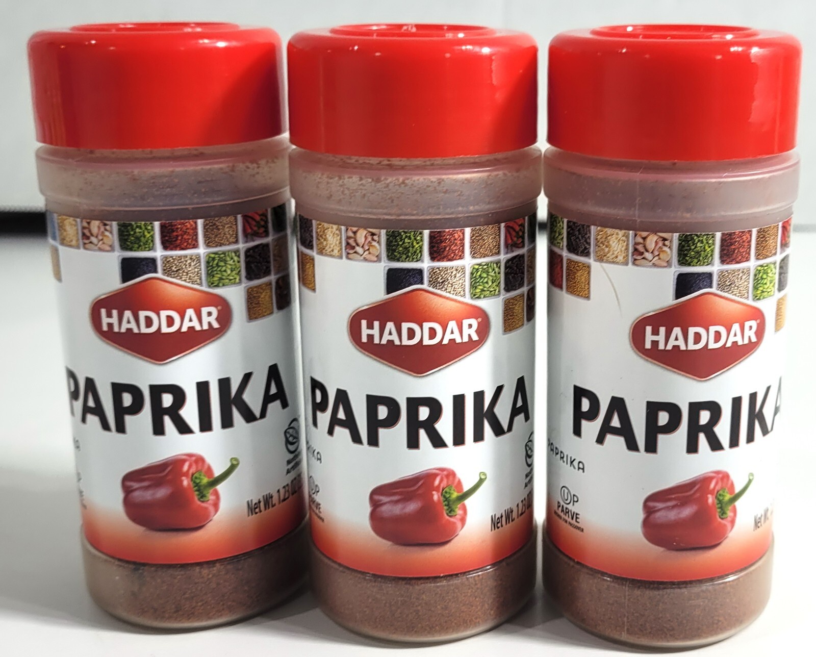 Lot Of 3 Bottles Haddar Paprika – 1.23 oz Each Bottle