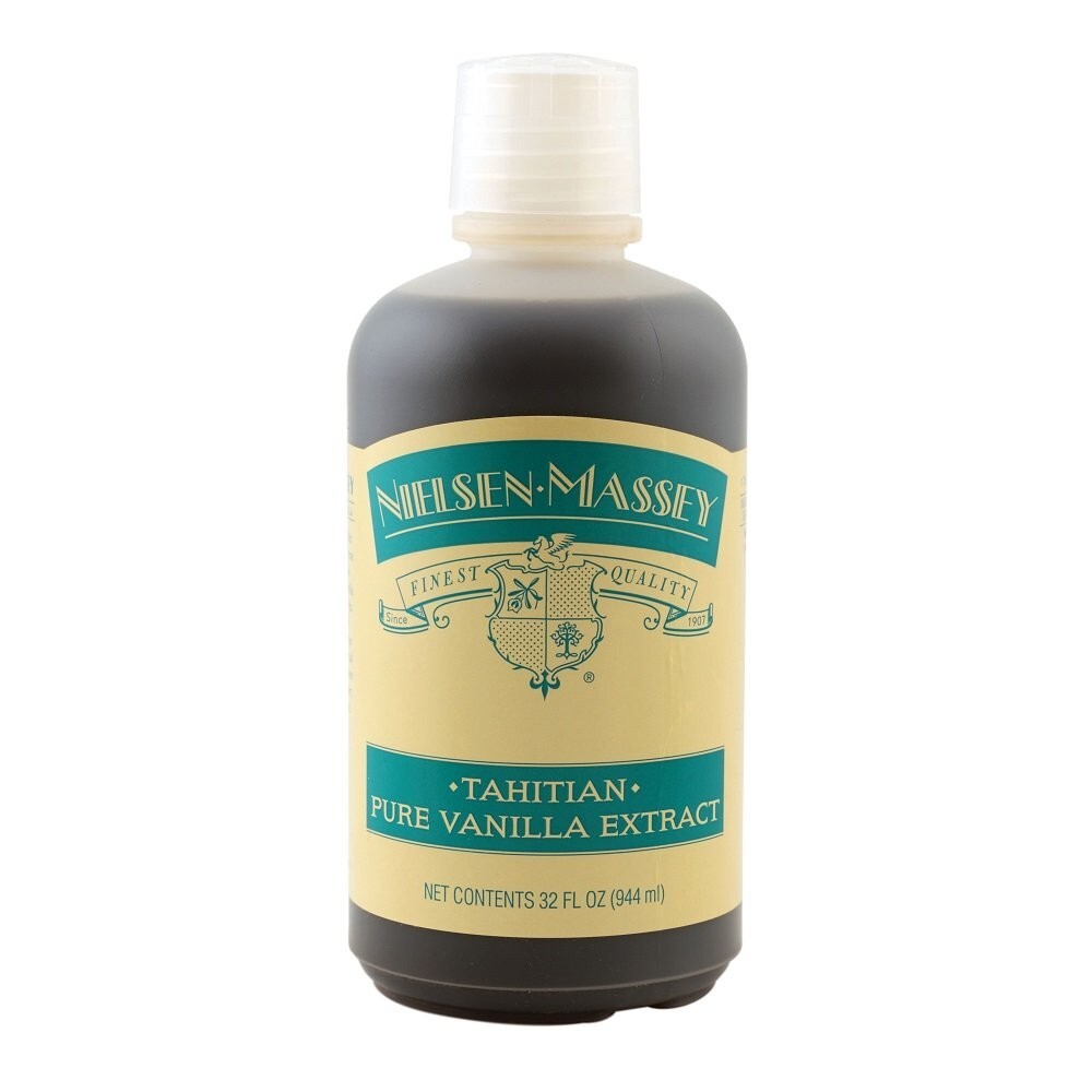 Tahitian Pure Vanilla Extract for Baking and Cooking, 32 Ounce Bottle