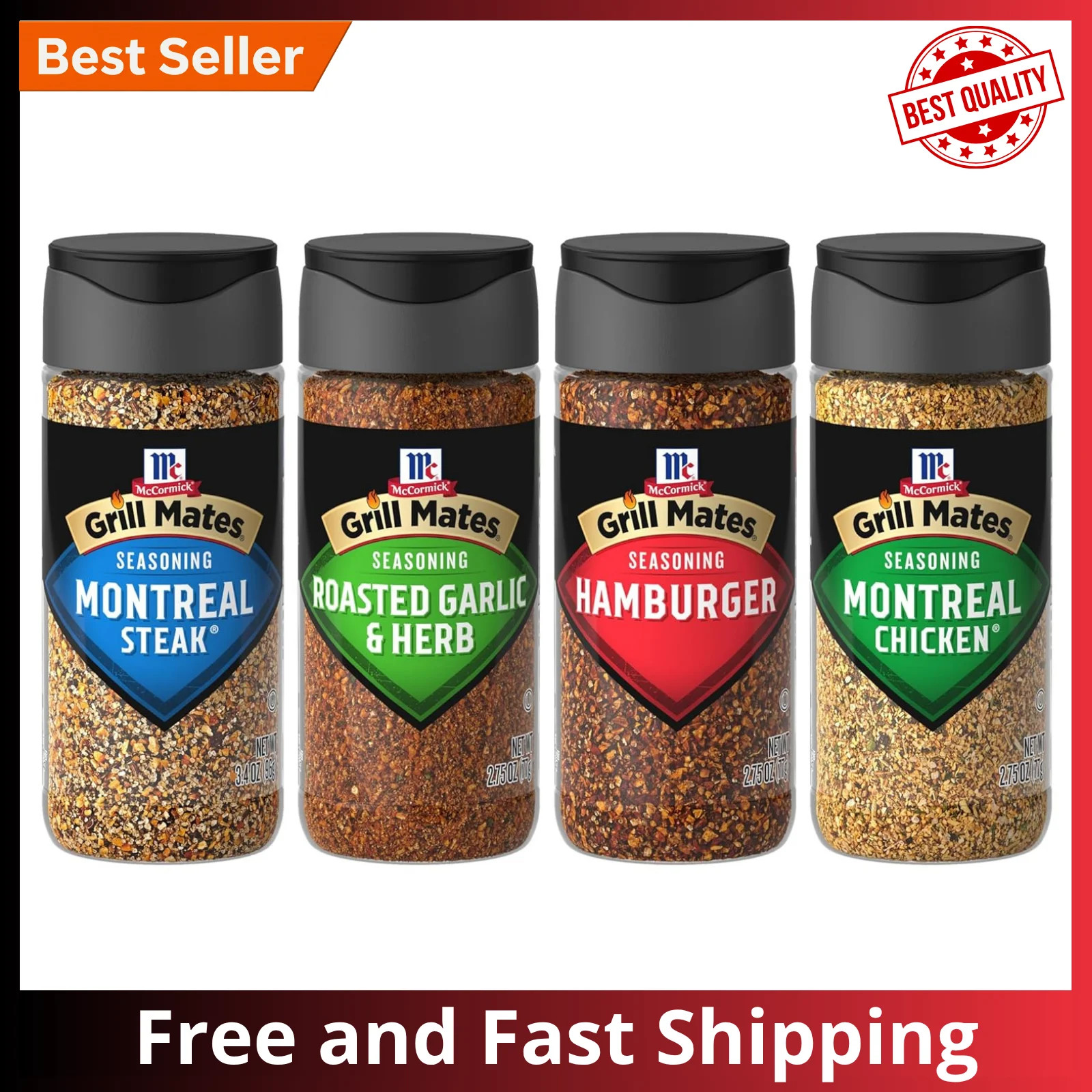 Mccormick Grill Mates Everyday Grilling Variety Pack Montreal Steak Seasoning