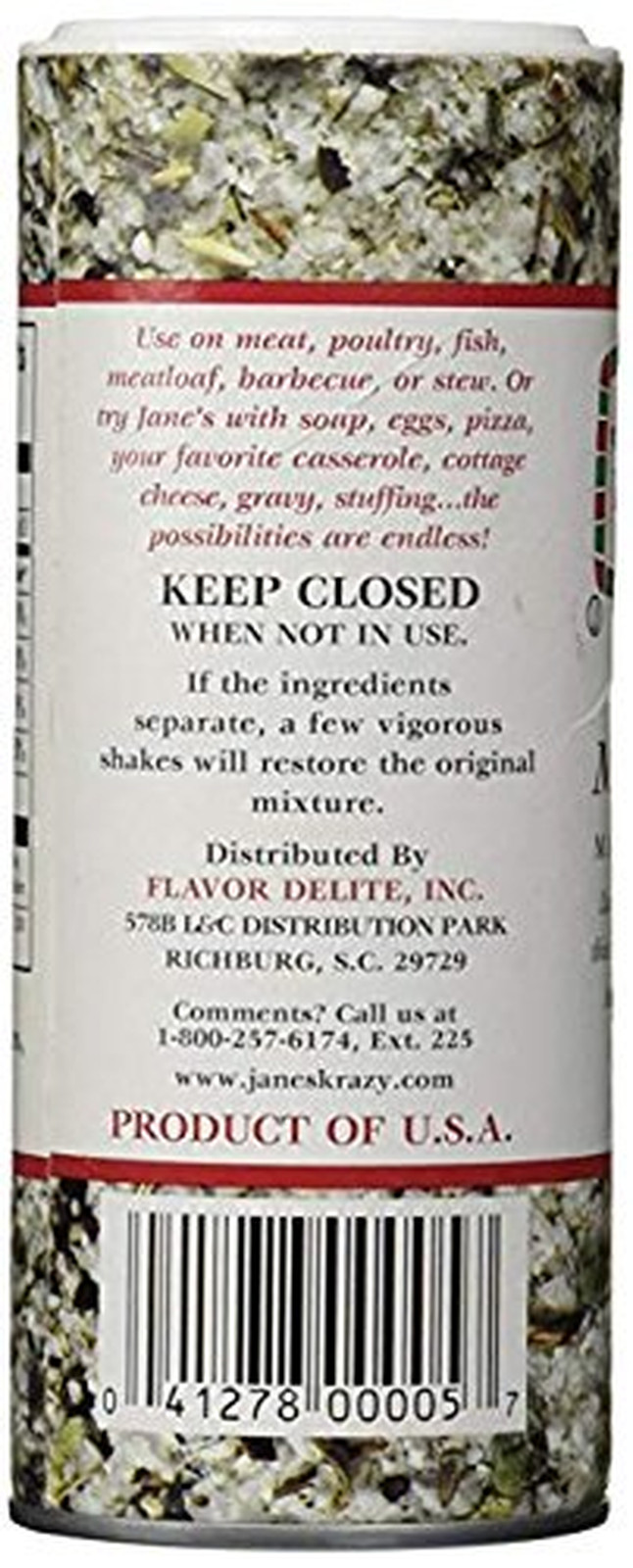 Set of 2 Jane S Krazy Mixed up Salt, 4 Oz.