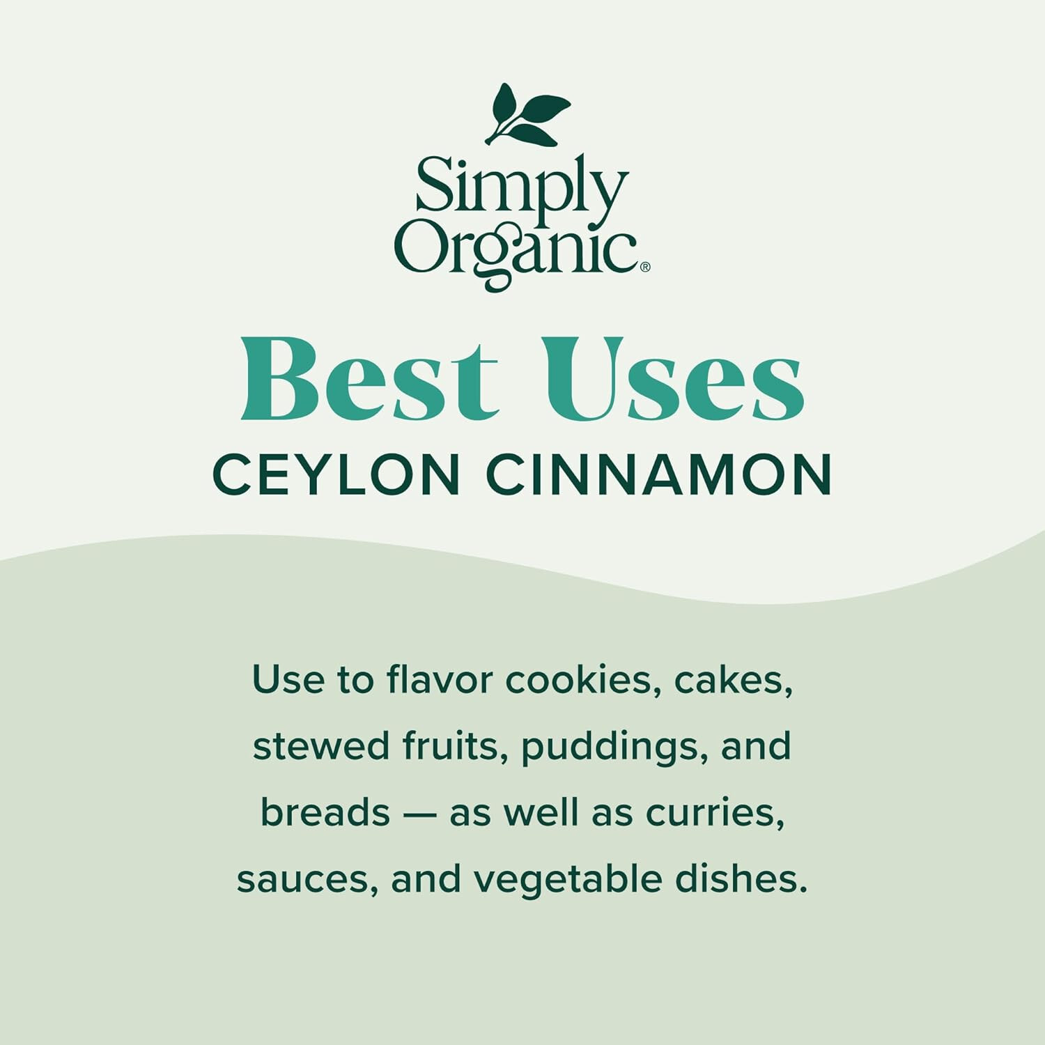 Simply Organic Ceylon Ground Cinnamon, 2.08 oz, Non-GMO Organic Cinnamon Powder