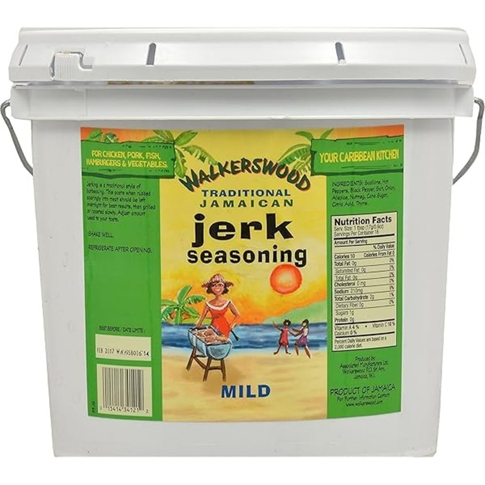 Traditional Jamaican Jerk Seasoning, Mild, 142 Fl Oz