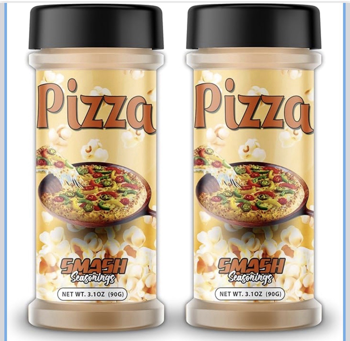 SMASH Seasonings Pizza Spice Mix 3.5oz (100g) Bottles, Pack of 2, Mar 2027
