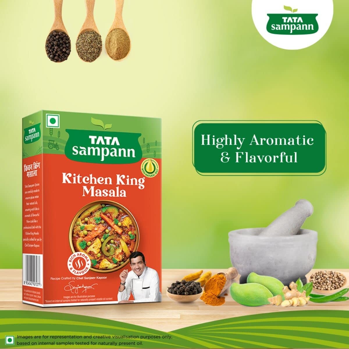 Tata Sampann Kitchen King Masala with Natural Oils 100g, Free Ship