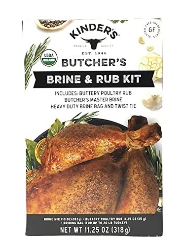Kinder’s Butcher’s Organic Poultry Brine & Rub Kit Brining Bag 11.2oz 2Pk DEC 24