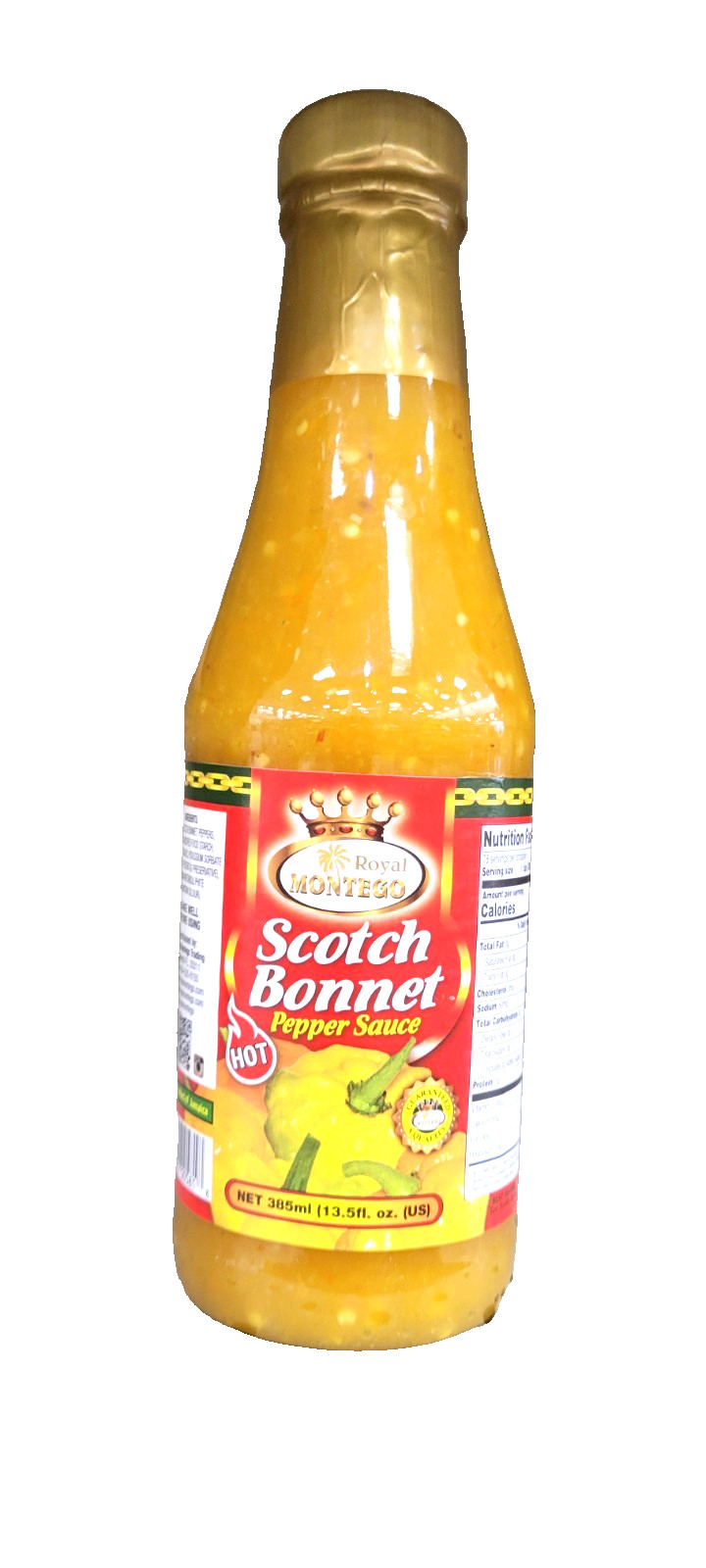 Jamaican Scotch Bonnet Pepper Sauce Royal Montego 340g/12oz