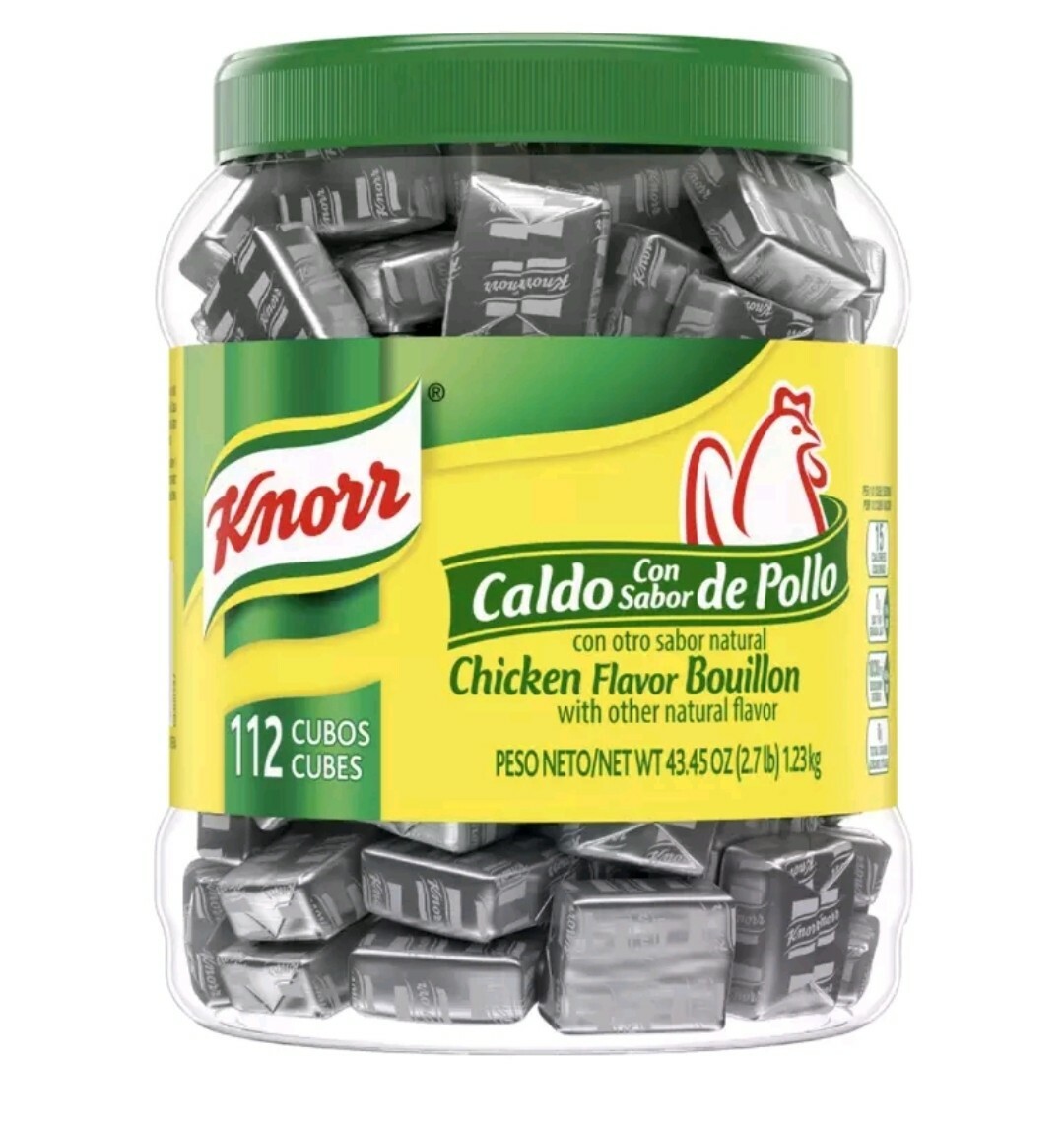 Knorr Chicken Flavor Bouillon Cubes 112 Cubes Jar