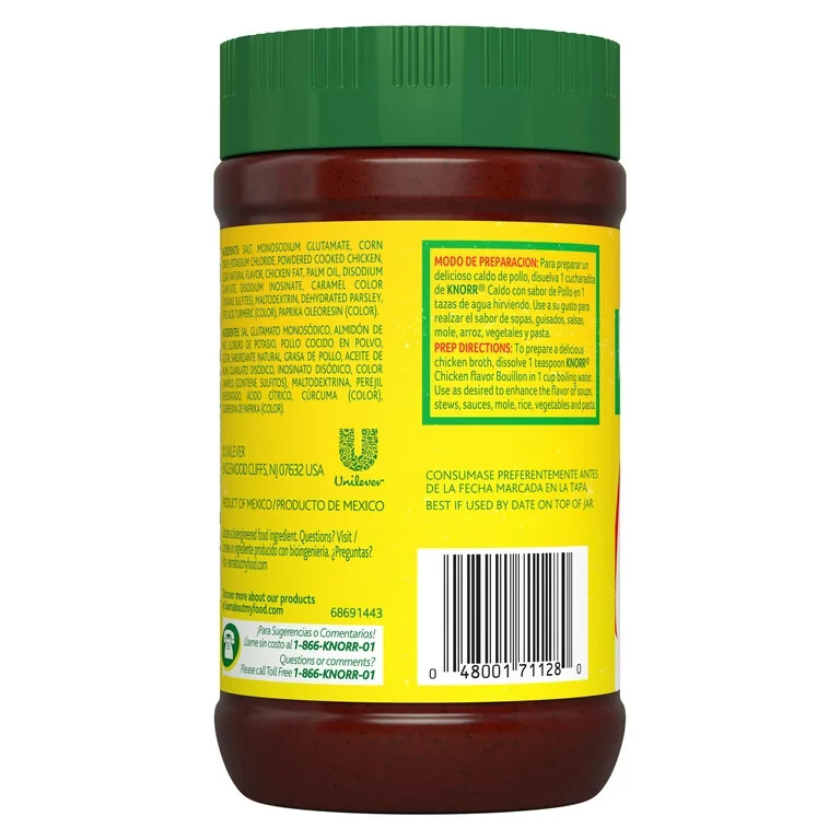6 Jars Knorr Powdered Chicken Bouillon Granulated Mix Size 15.9 oz Each (6 Pack)