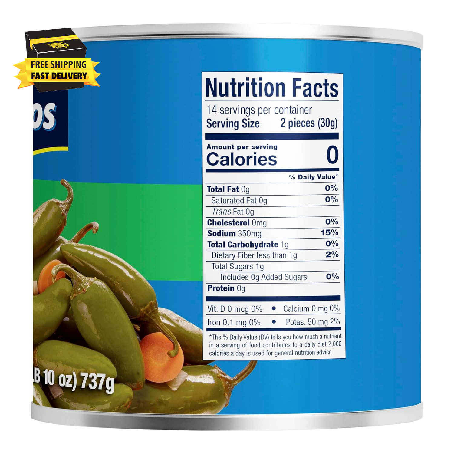 Whole Jalapeno Peppers, 26 Ounce (Pack of 4) ⭐️⭐️⭐️⭐️⭐️