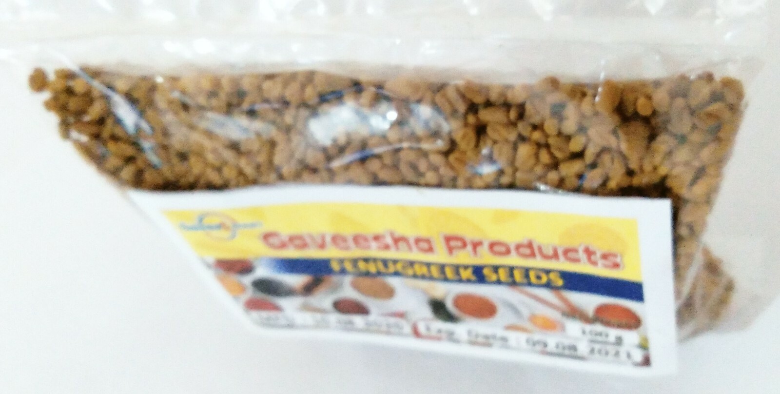 Gaveesha Product Pure Natural Spices Fenugreek Seeds 100 g Direct From Ceylon