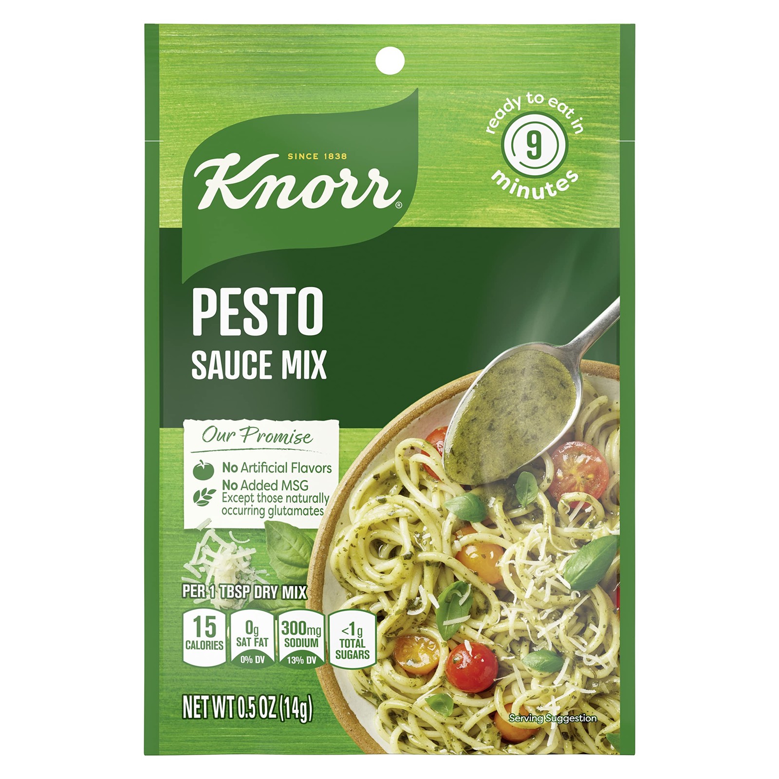 Knorr Pesto Pasta Sauce Mix 0.5 Ounce Convenient Italian Flavor for Dinners