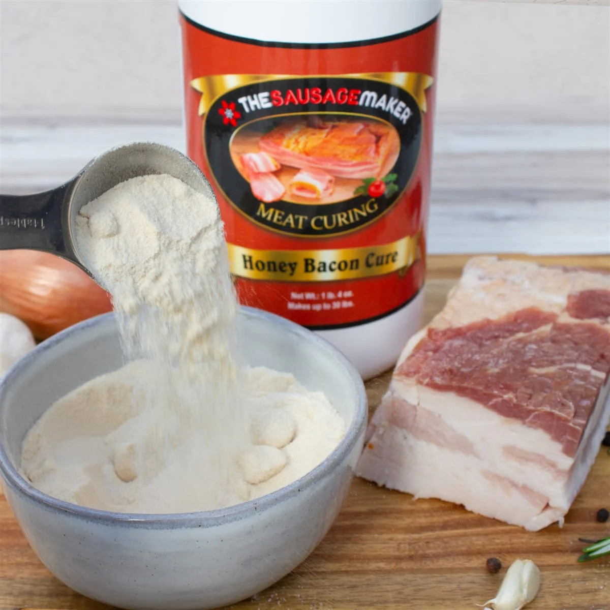 Honey Bacon Cure 1 lb 4 oz Cures 30 lbs Pork Belly – The Sausage Maker
