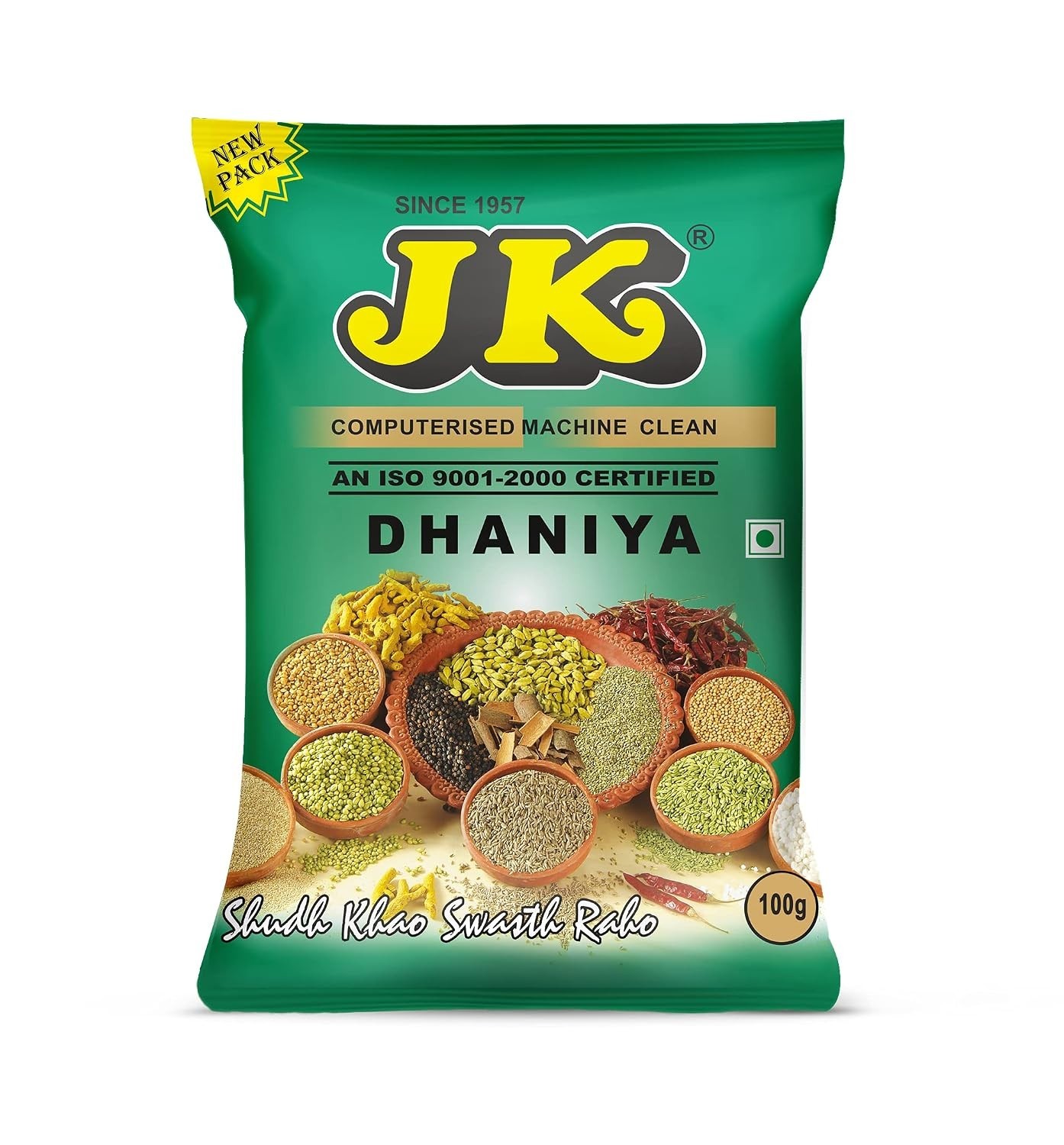 JK Dhaniya (Coriander) Whole, 100 grams