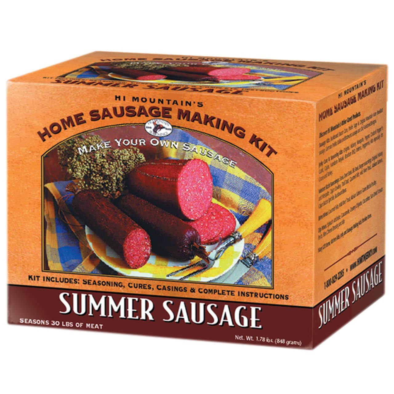 Hi Mountain Summer Sausage Seasoning Kit | ORIGINAL 35.2 Ounce (Pack of 1)
