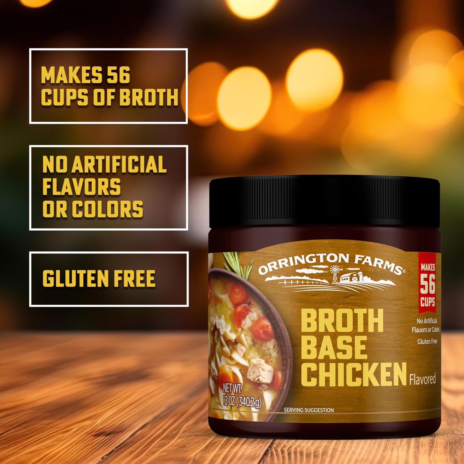 Orrington Farms Chicken Flavored Broth Base Granulated Chicken Flavored
