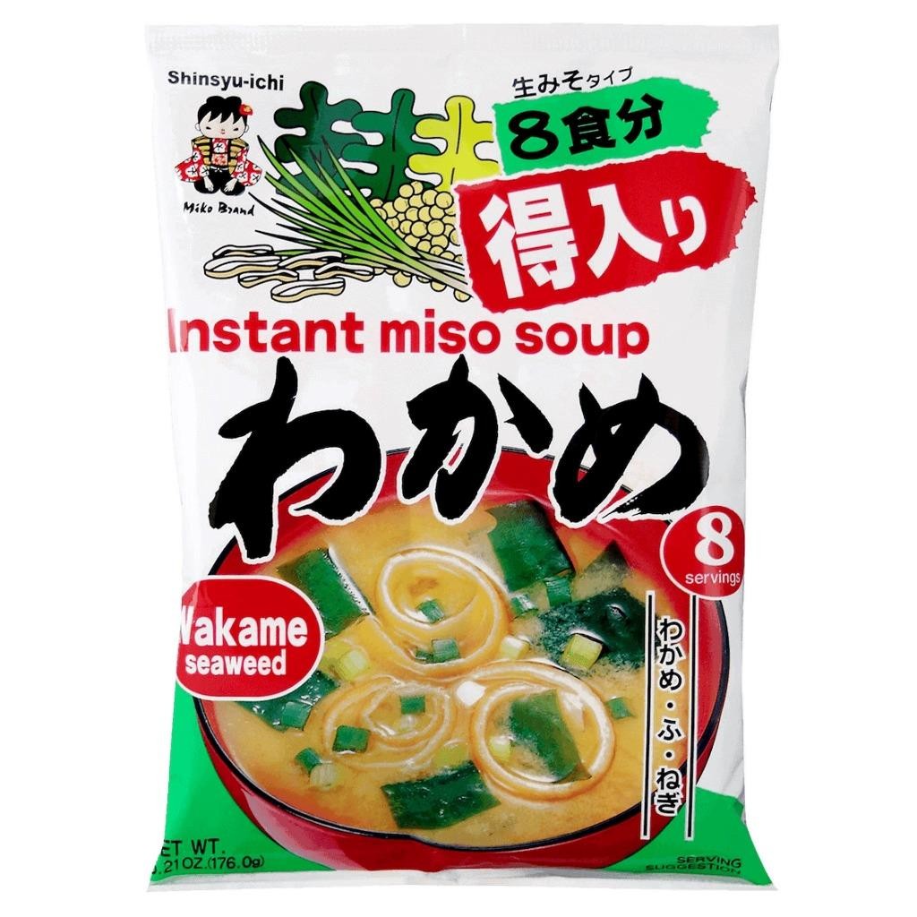 Miko Brand Instant Miso Soup SEAWEED 5.55 oz.X 2 PKGS Total 16 Servings