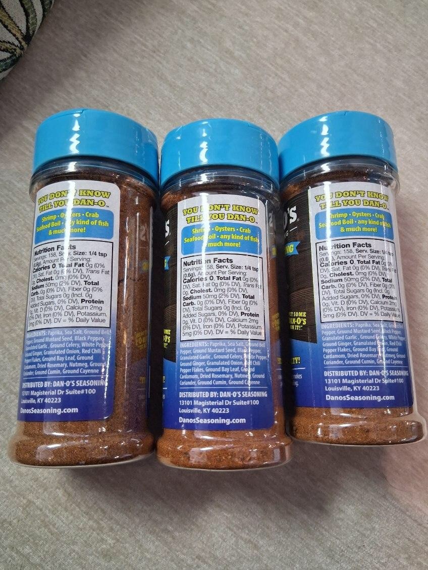 Dan-O’s Various Seasoning 3.5oz LOT of Four (4)!