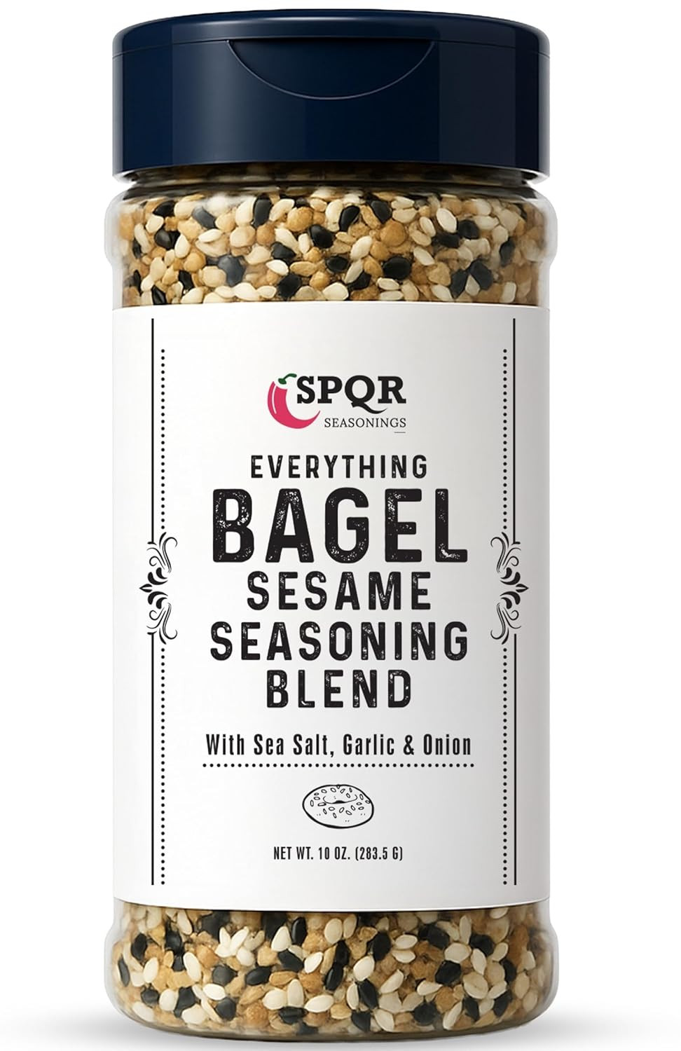 Everything Bagel Seasoning Blend Original XL 10 Ounce Jar. Delicious Blend of Se