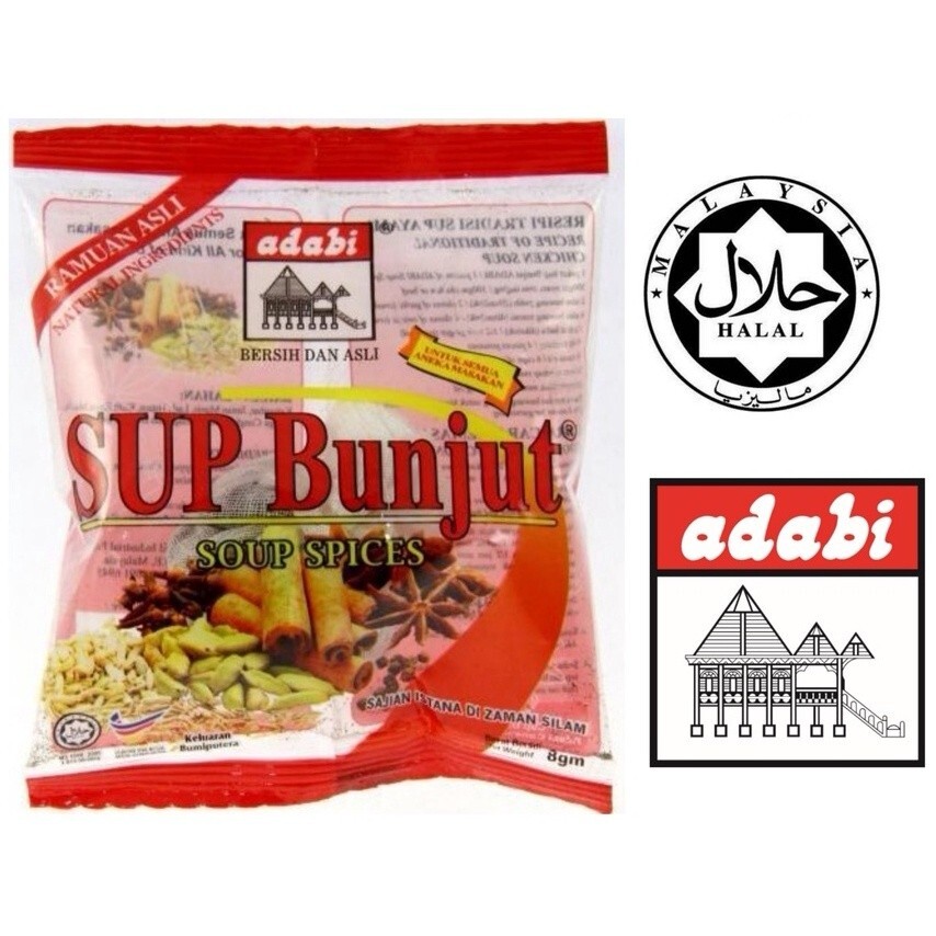 Adabi Sup Bunjut Soup Spices | Traditional Malay Spice Mix | Halal | Aromatic