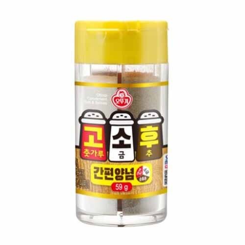 Ottogi Gosohupu Red Pepper Powder + Salt + Pepper Easy Seasoning 59g