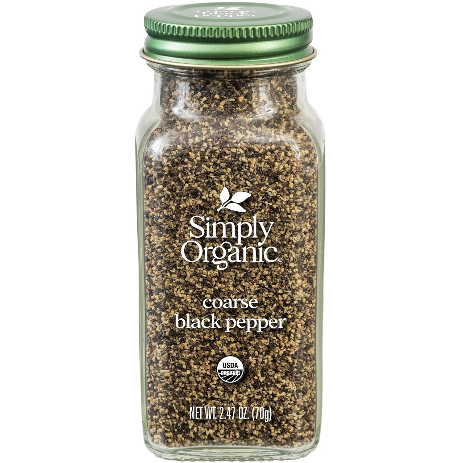 , Pepper Black Coarse Grind Organic, 2.47 Ounce