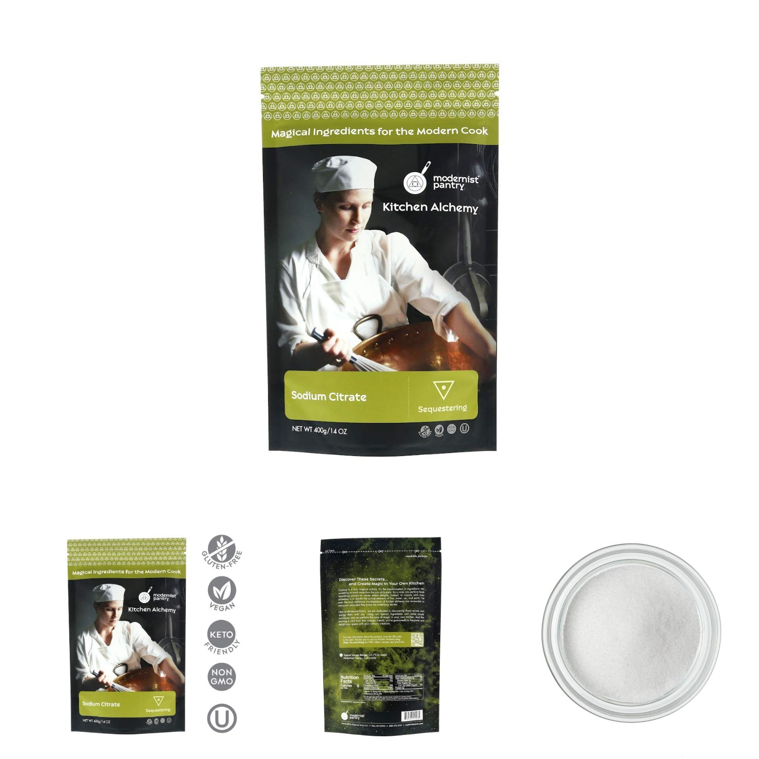 400g Sodium Citrate Non-GMO Gluten-Free Vegan Kosher Certified