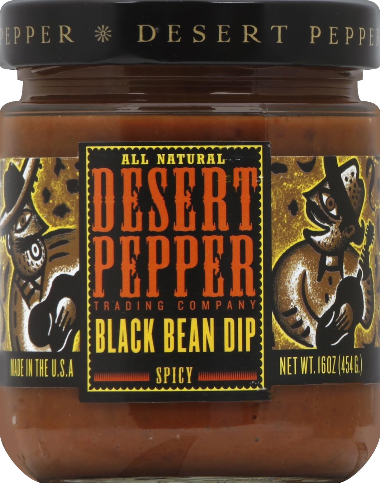Spicy Black Bean Dip 1 Pound All Natural Gluten Free No Preservatives