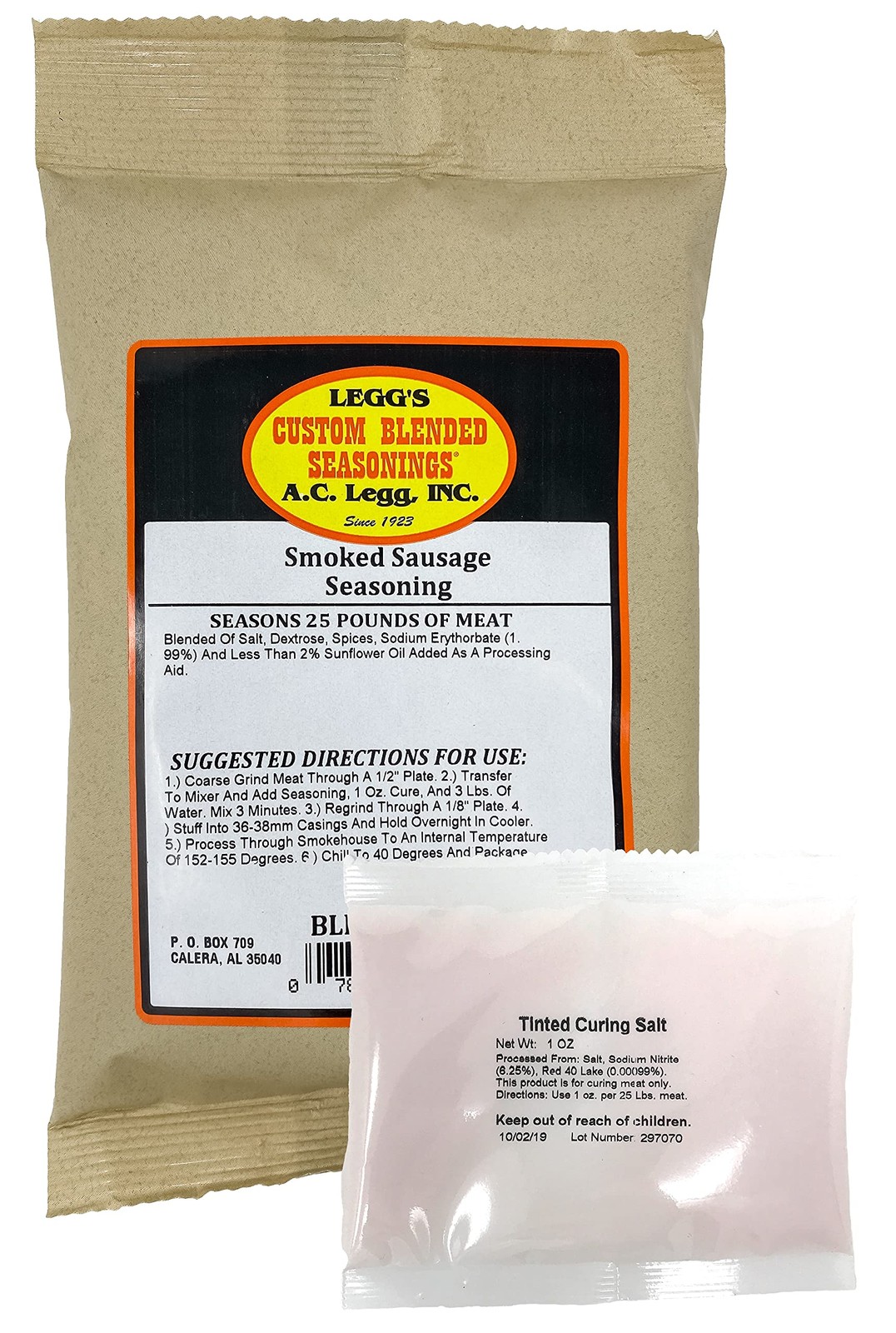 A.C. Legg Old Plantation Smoked Sausage Seasoning 11 ounce (Pack of 1)