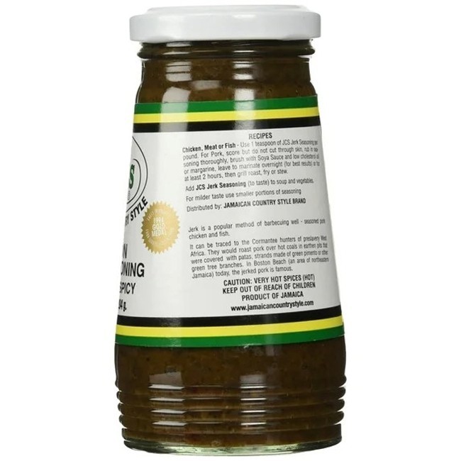3-Pack JCS Jamaican Boston Jerk Seasoning 10 oz – Very Hot and Spicy Authentic