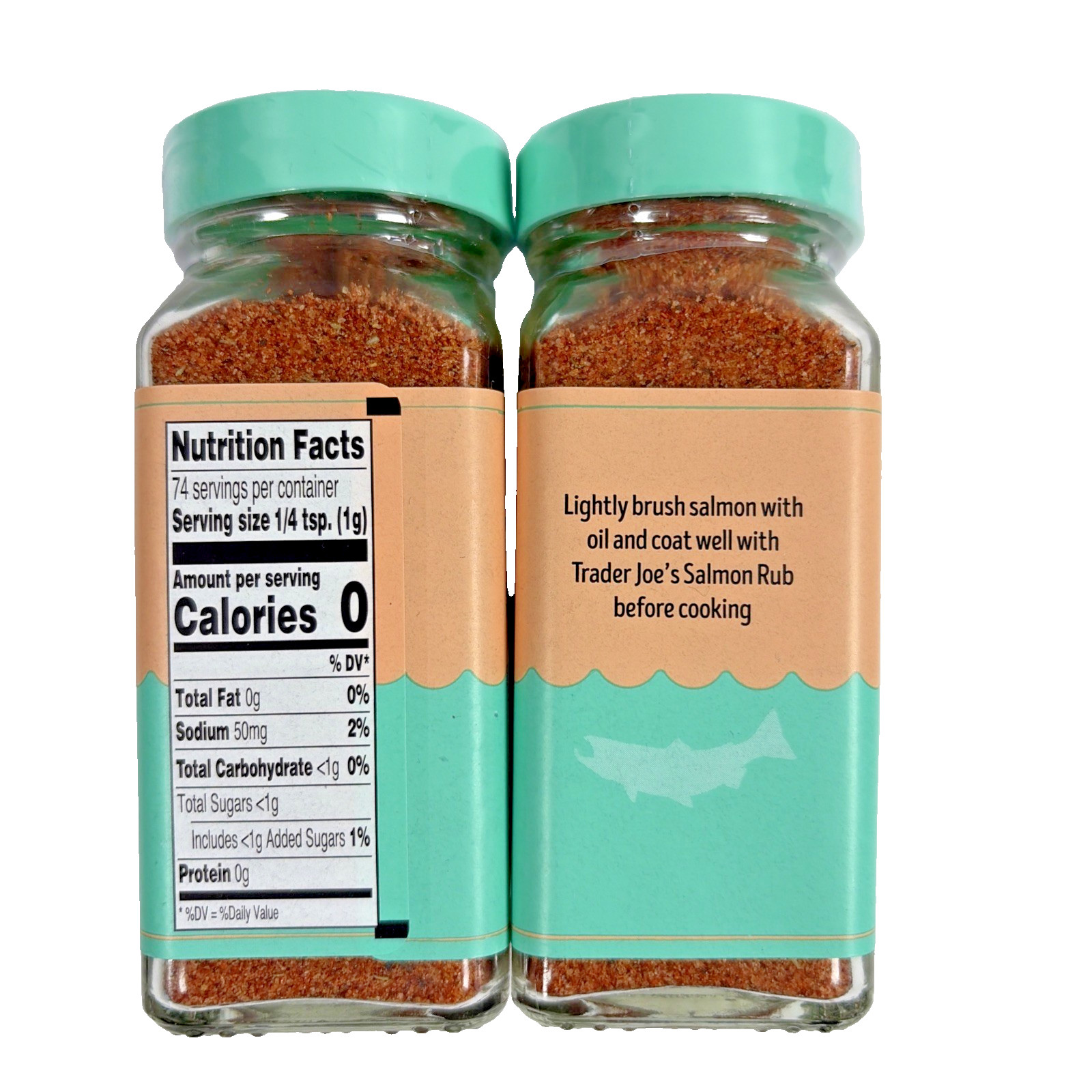 2 Pack Trader Joe’s Salmon Rub Seasoning Blend 2.6 oz Each