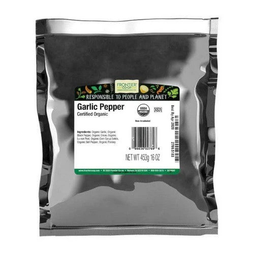 Organic Garlic Pepper 1 Lb By Frontier Coop
