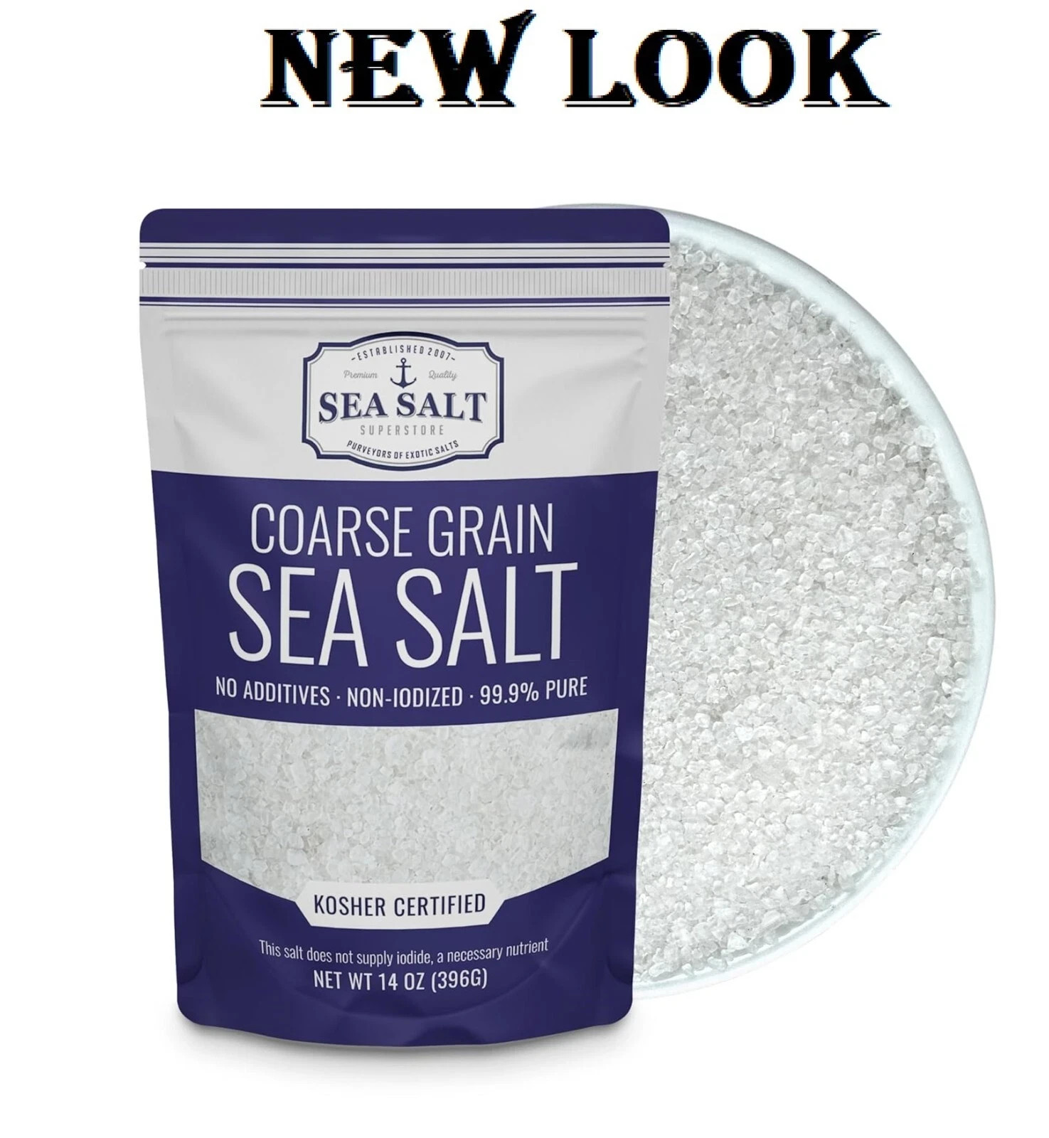 Sea Salt Coarse Grain Baja Sea Salt Great for Cooking or Grinding Non-Iodized…
