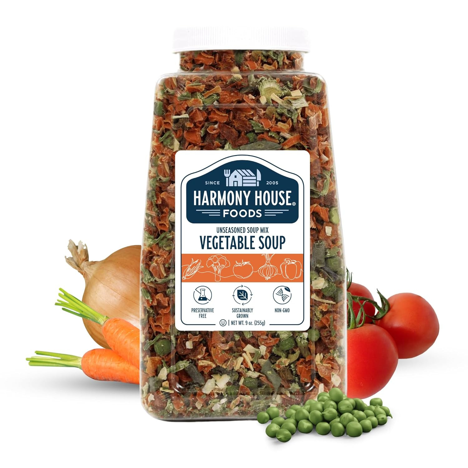Premium Vegetable Soup Mix – Dehydrated Vegetables for Cooking, Camping, Emergen