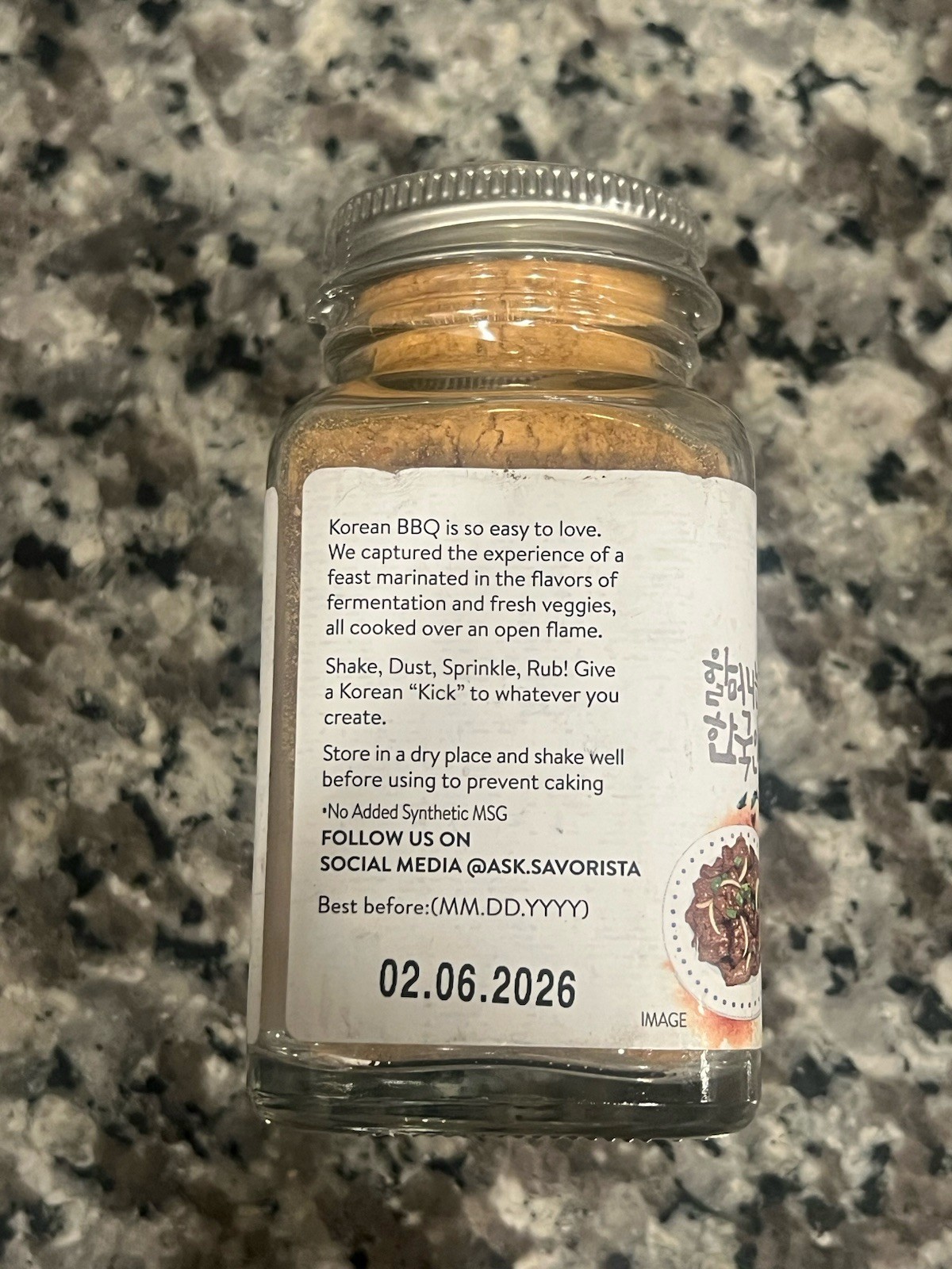 O’FOOD Korean Spice Seasoning Korean BBQ Kick Powder Umami