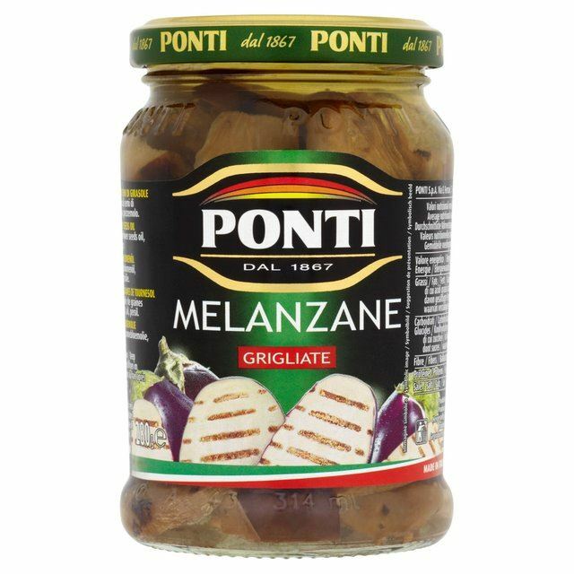 Ponti Grilled Aubergines – 280g (0.62lbs)