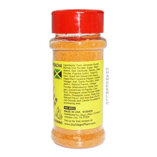 JAMAICAN SCOTCH BONNET PREMIUM THAI SRIRACHA POWDER SEASONING 2 oz NO MSG KOSHER