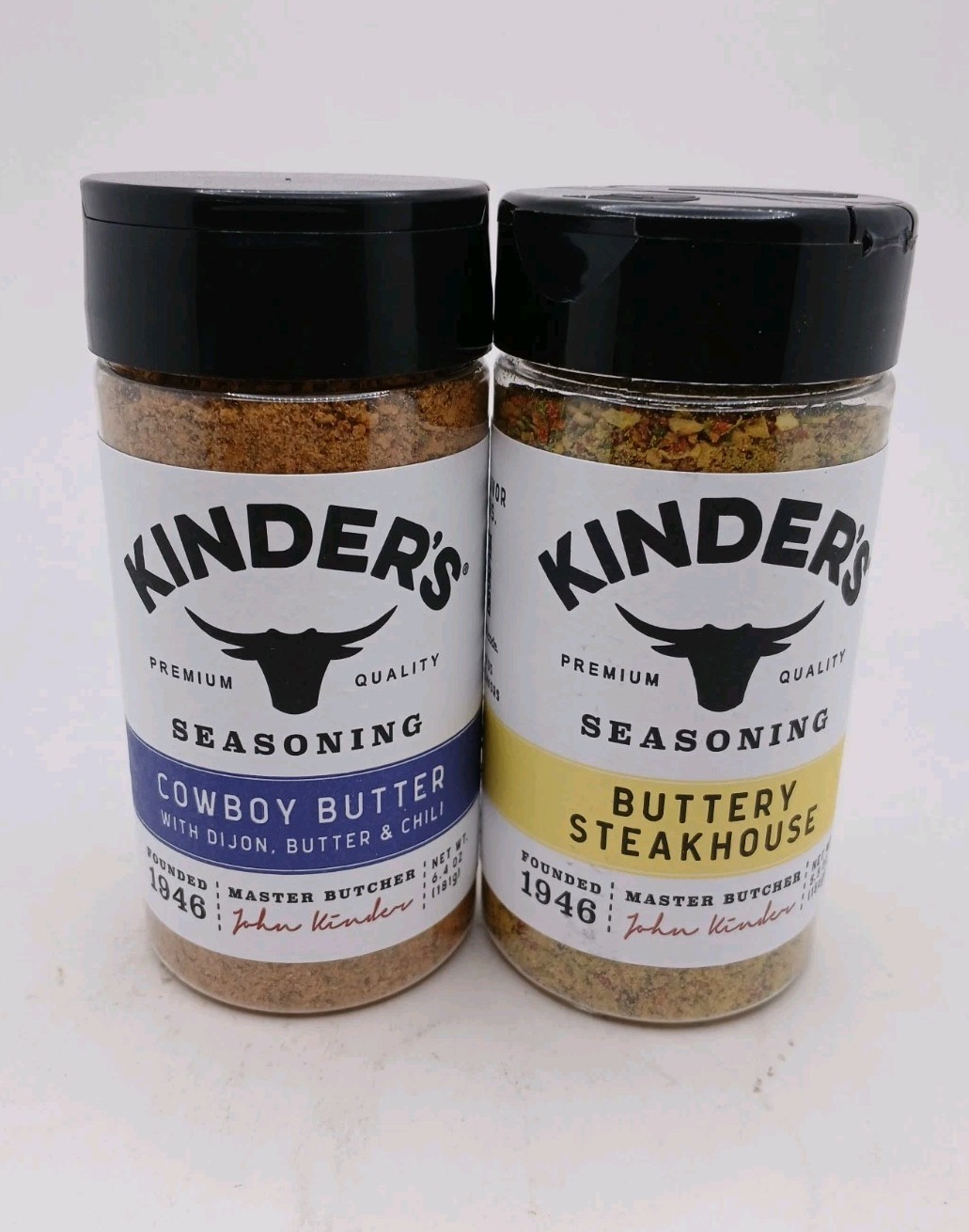 Kinder’s Cowboy Butter & Buttery Steakhouse Seasoning Bundle 2-Pack 6.4oz