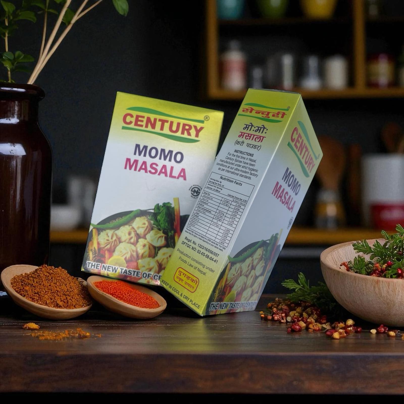 Century Mo:mo Masala Curry Powder Certified With Nepal Standard Quality Mark