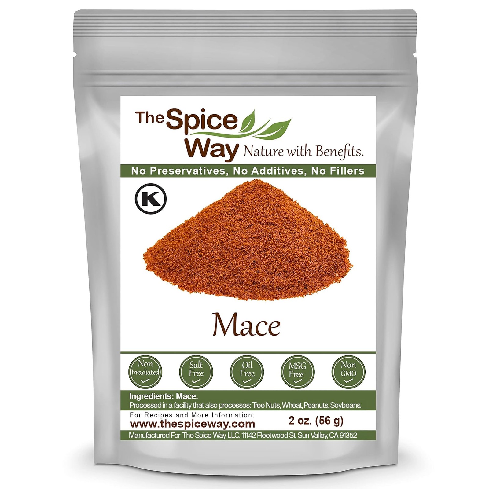 The Spice Way Mace Ground – (2 oz) pure mace powder 2 Ounce (Pack of 1)