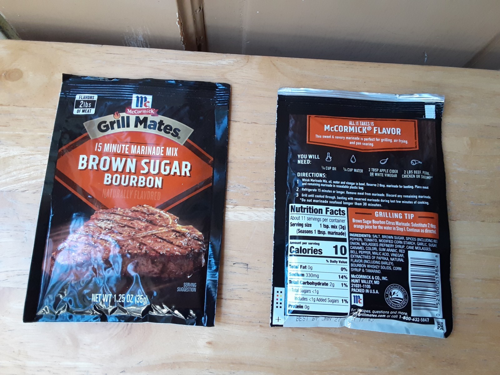 McCormick Grill Mates Brown Sugar Marinade Mix (TWO Pkg) EXP. Date 1-27-27