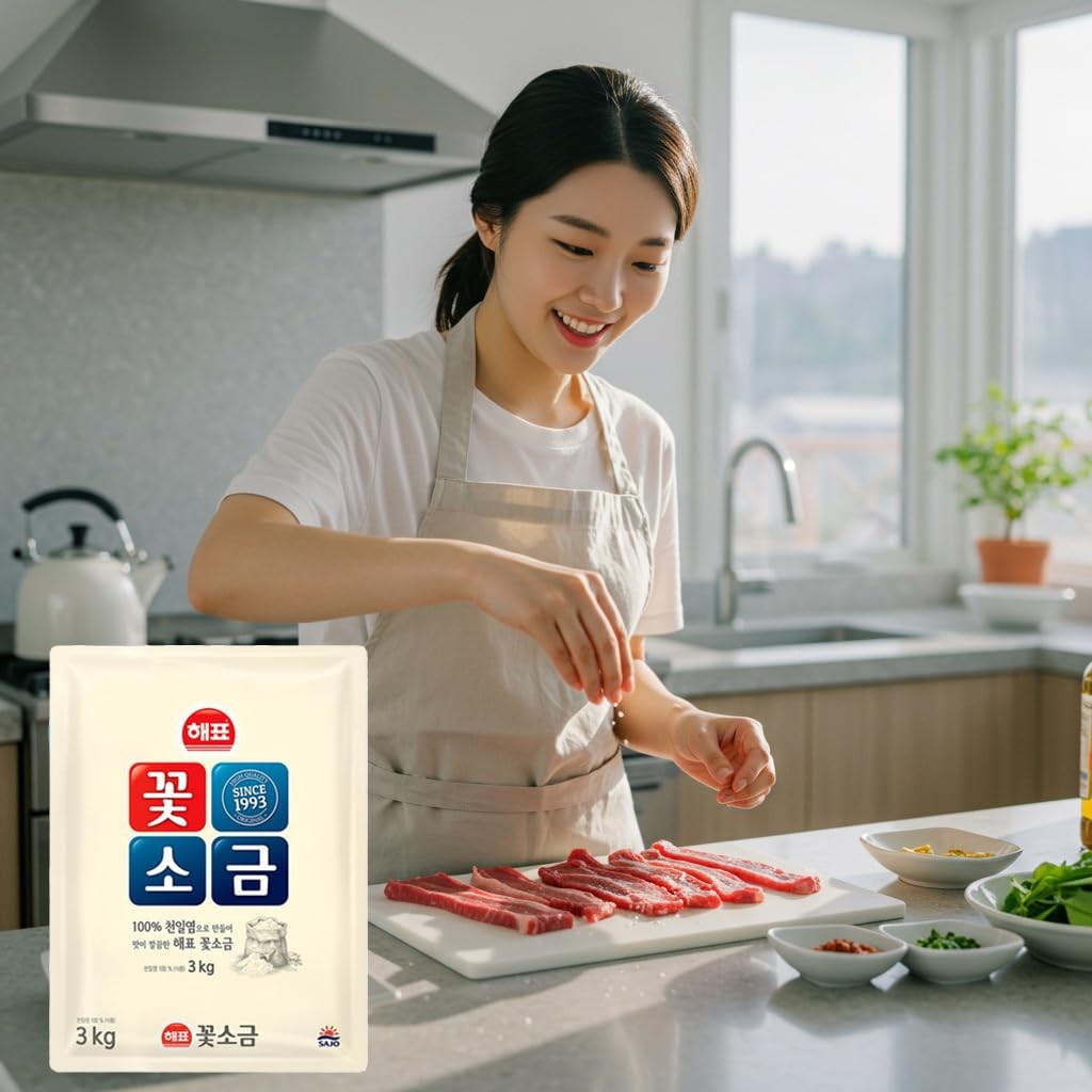 Korean Fine Sea Salt 6.6 LB – MineralRich Alkaline Salt for Cooking, Baking, …