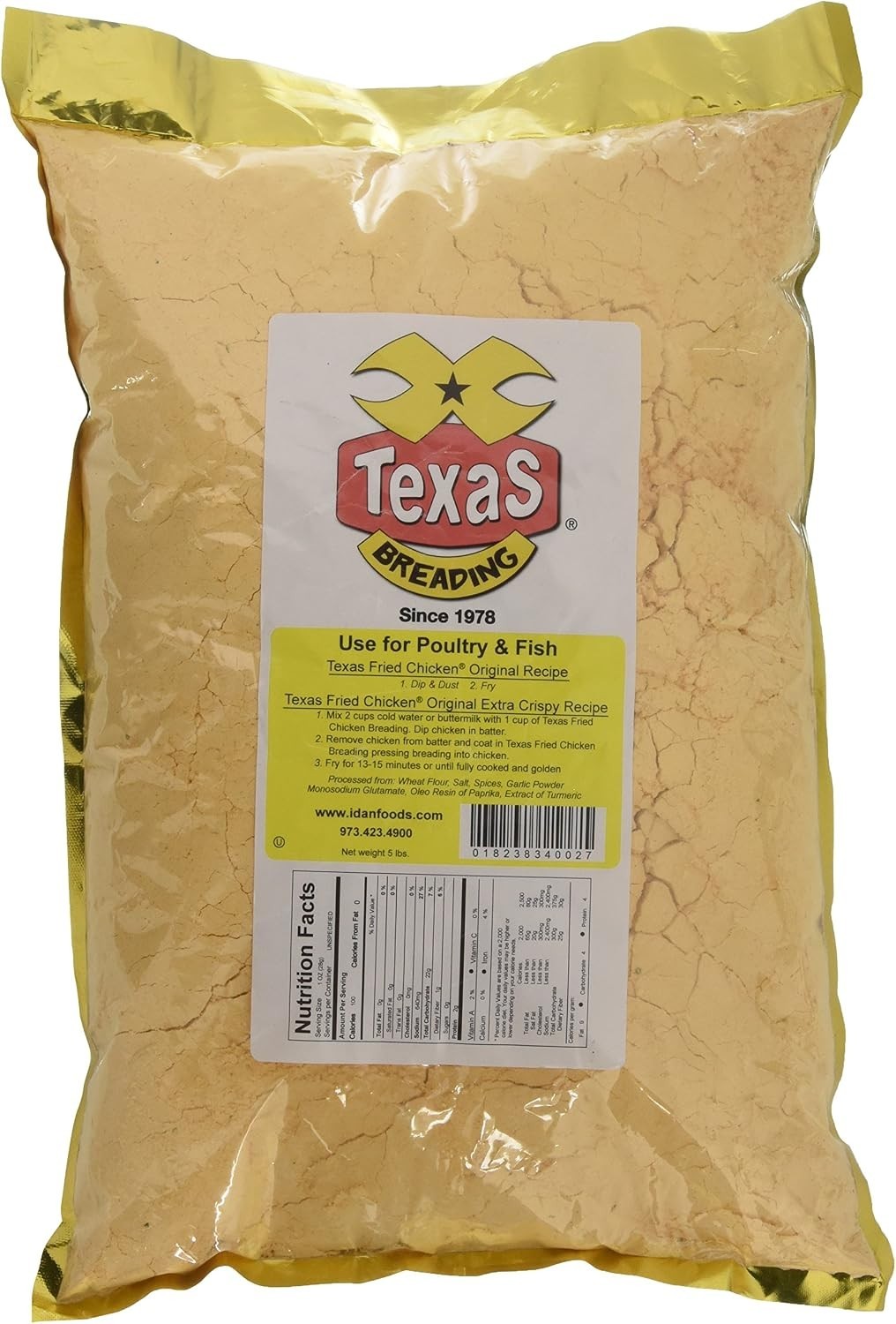 Texas Fried Chicken Breading, 5 lb, Classic Flavor