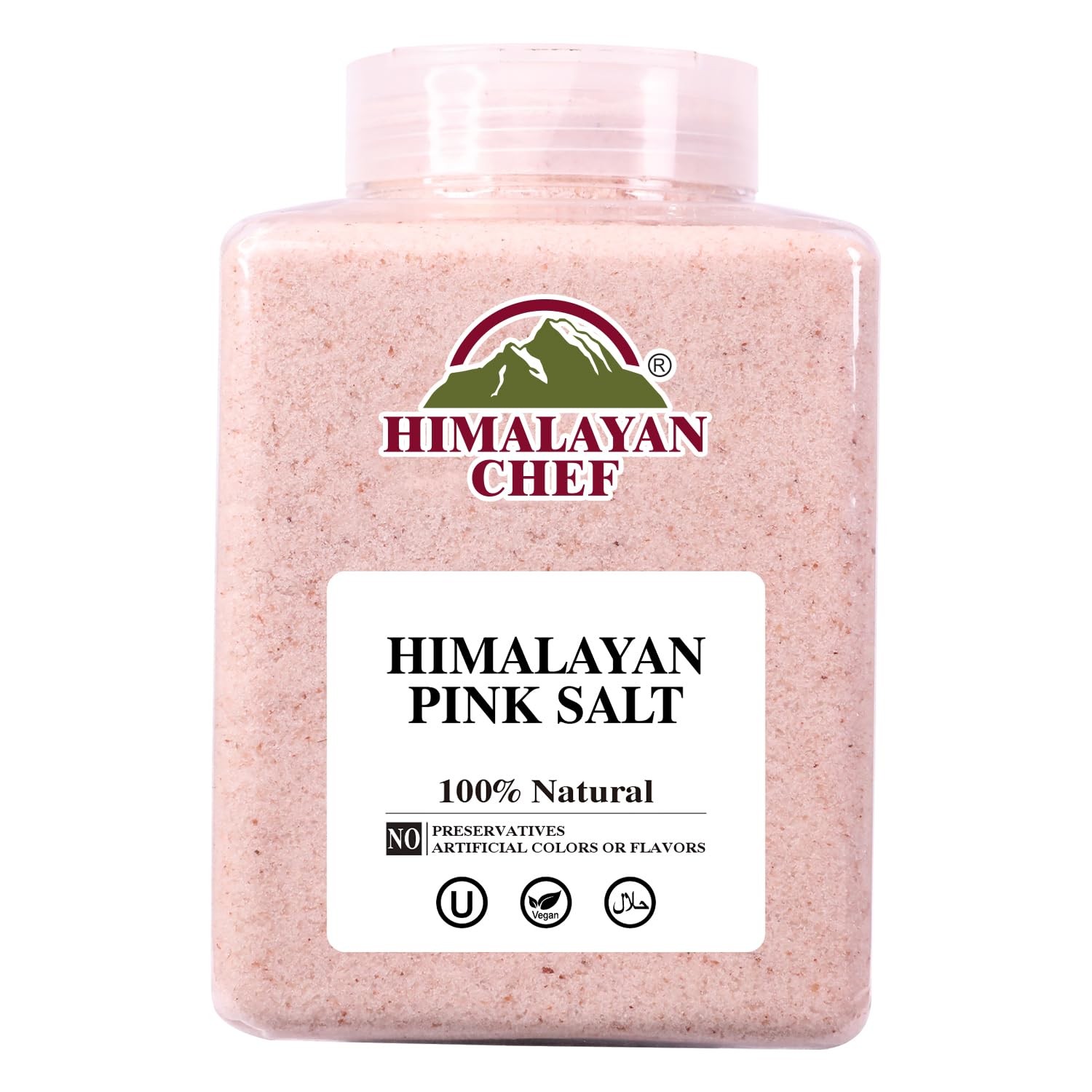 Himalayan Chef Pink Salt Fine Grain, 5 80 Ounce (Pack of 1),