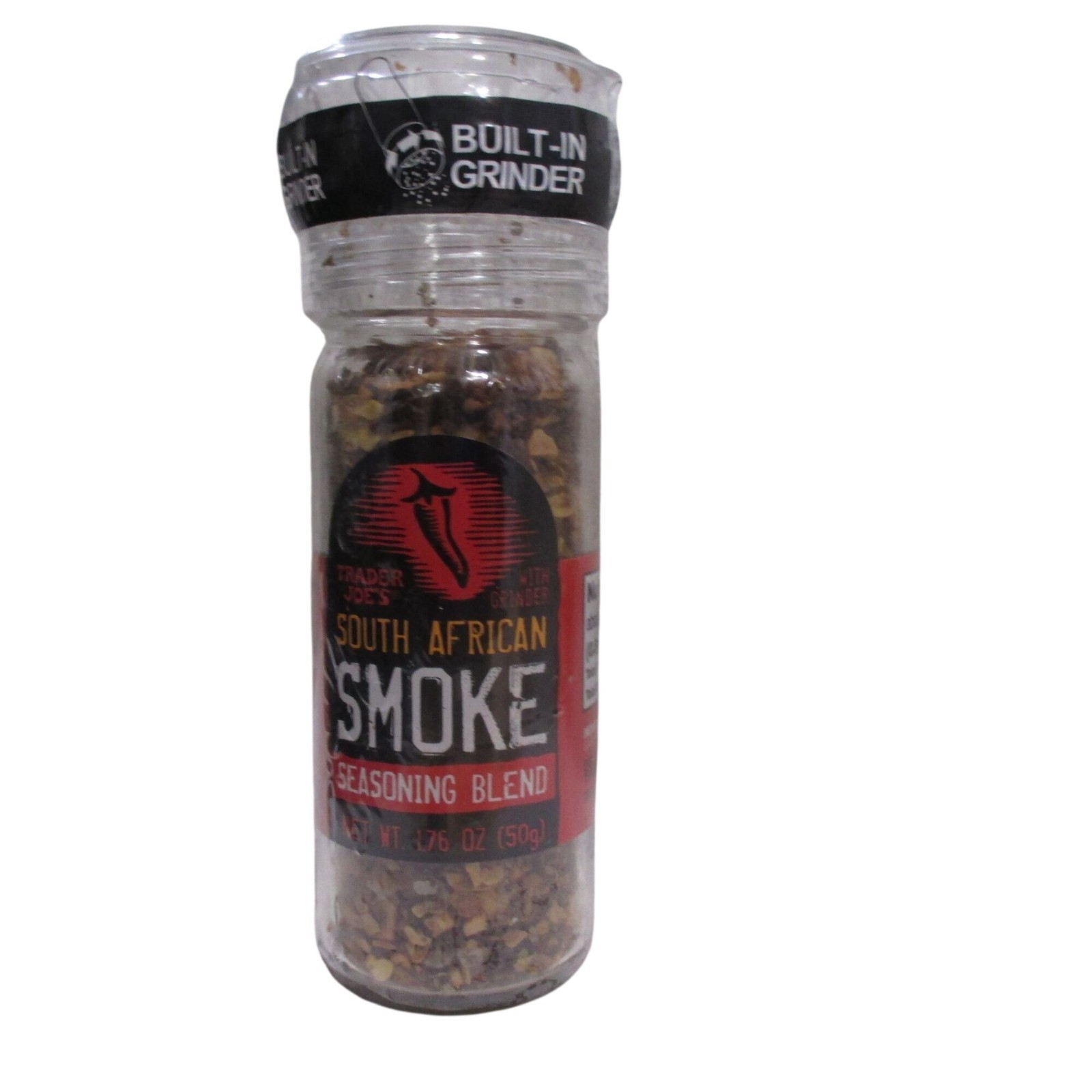 Trader Joe’s South African Smoke Seasoning Blend with Grinder 1.76 Oz (50g) RARE