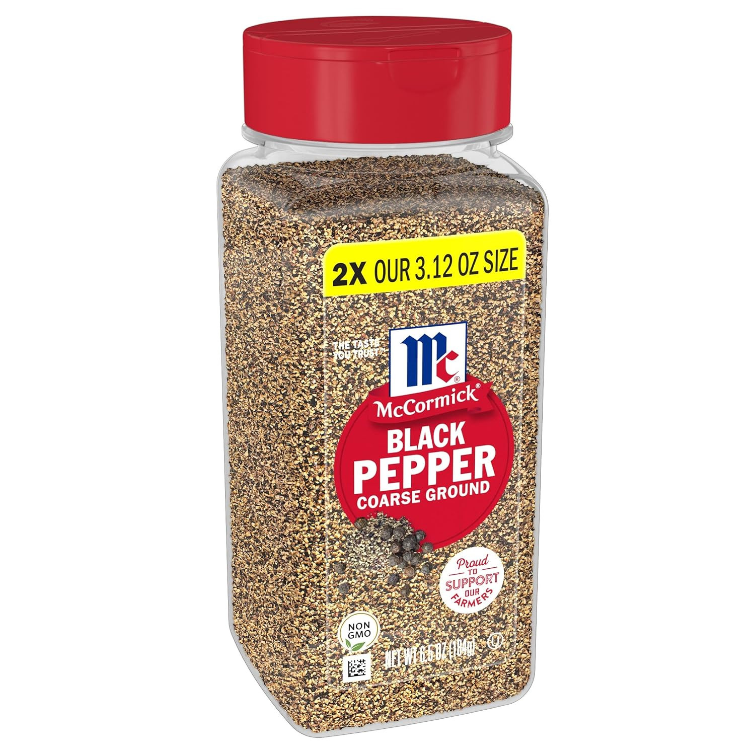 Coarse Ground Black Pepper, 6.5 Oz